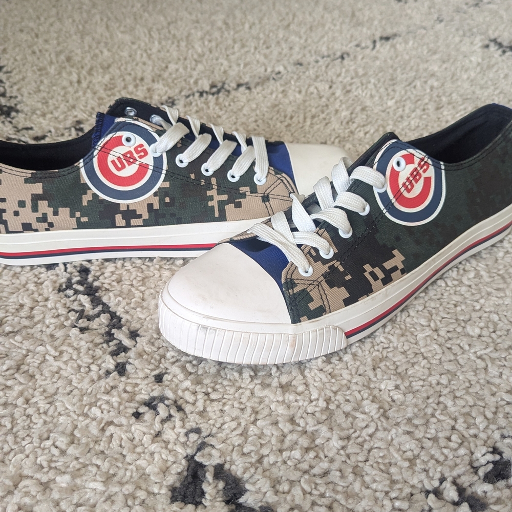 Camo Canvas Loafers with Team Logo